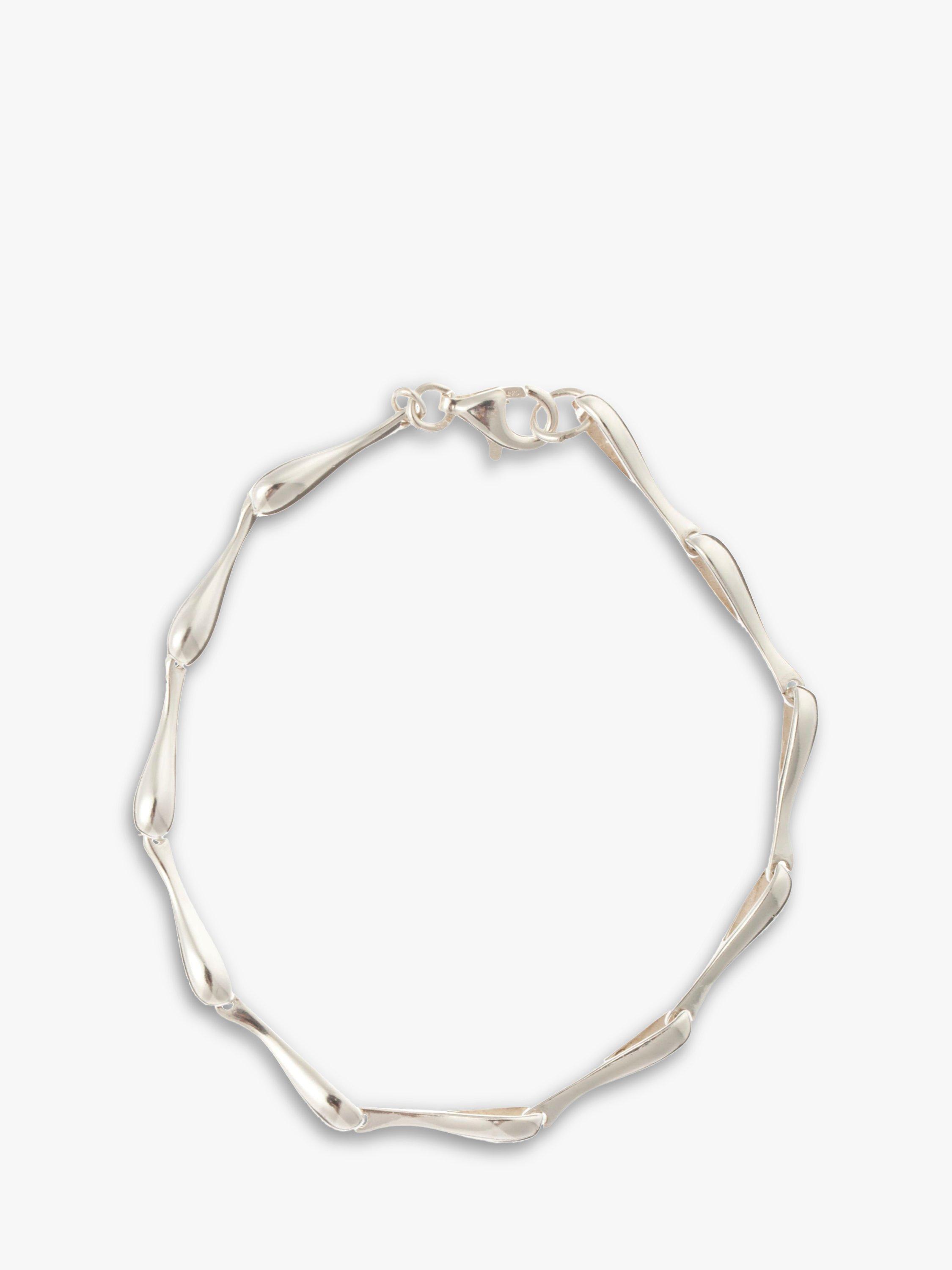 Product image 1 of 2, which shows Nina B Sterling Silver Link Bracelet