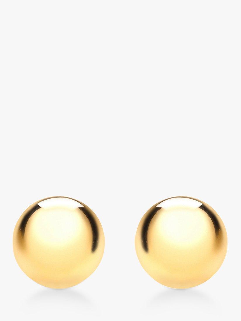 IBB 9ct Yellow Gold 6mm Ball Stud Earrings Yellow Gold