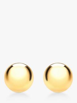 IBB 9ct Yellow Gold 8mm Ball Stud Earrings, Yellow Gold, Yellow Gold
