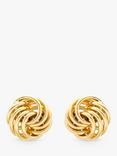 IBB 9ct Gold Mini Rose Stud Earrings, Gold