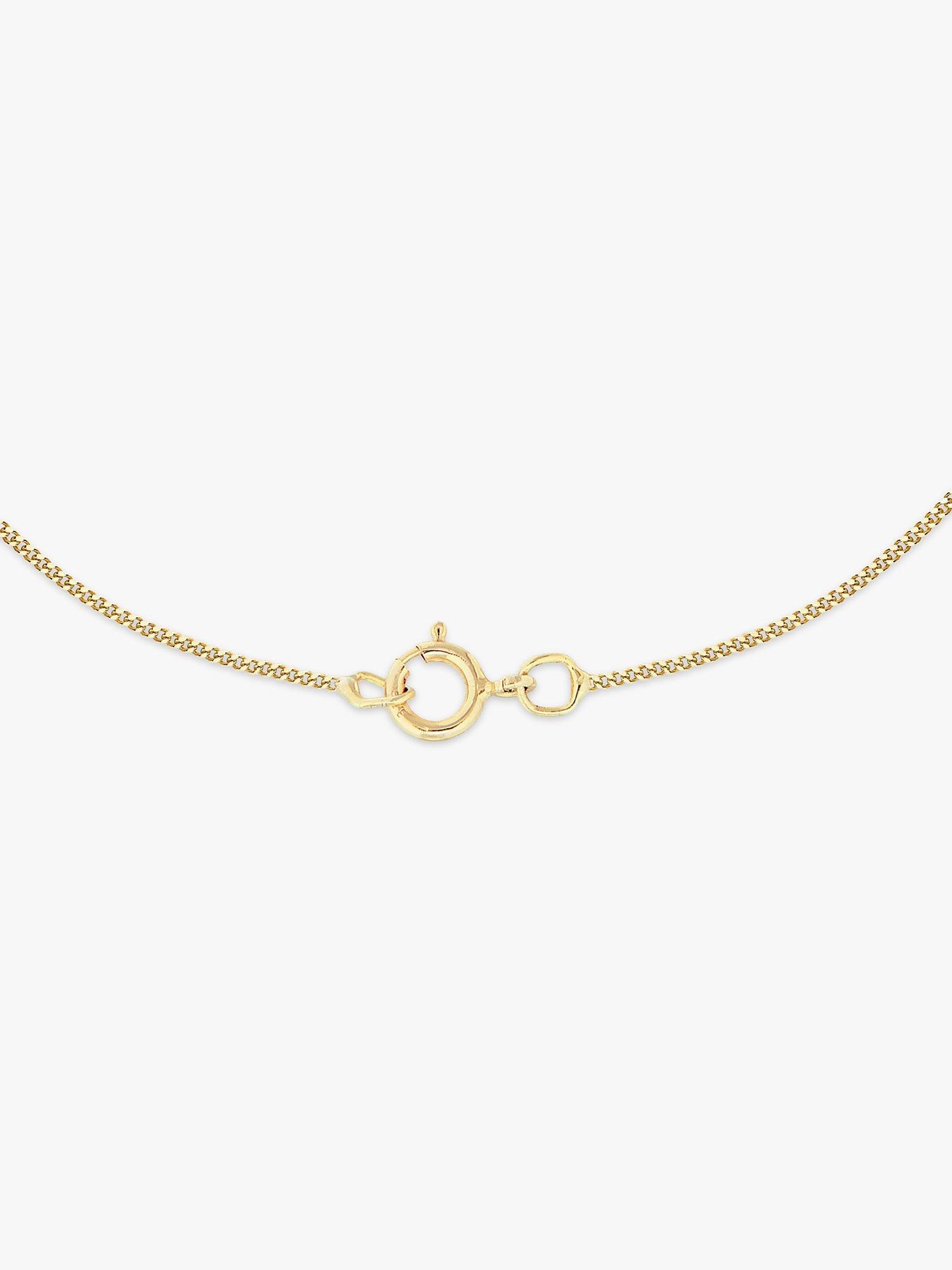 Product image 3 of 4, which shows IBB 9ct Yellow Gold Daisy Oval Locket Pendant Necklace, Gold