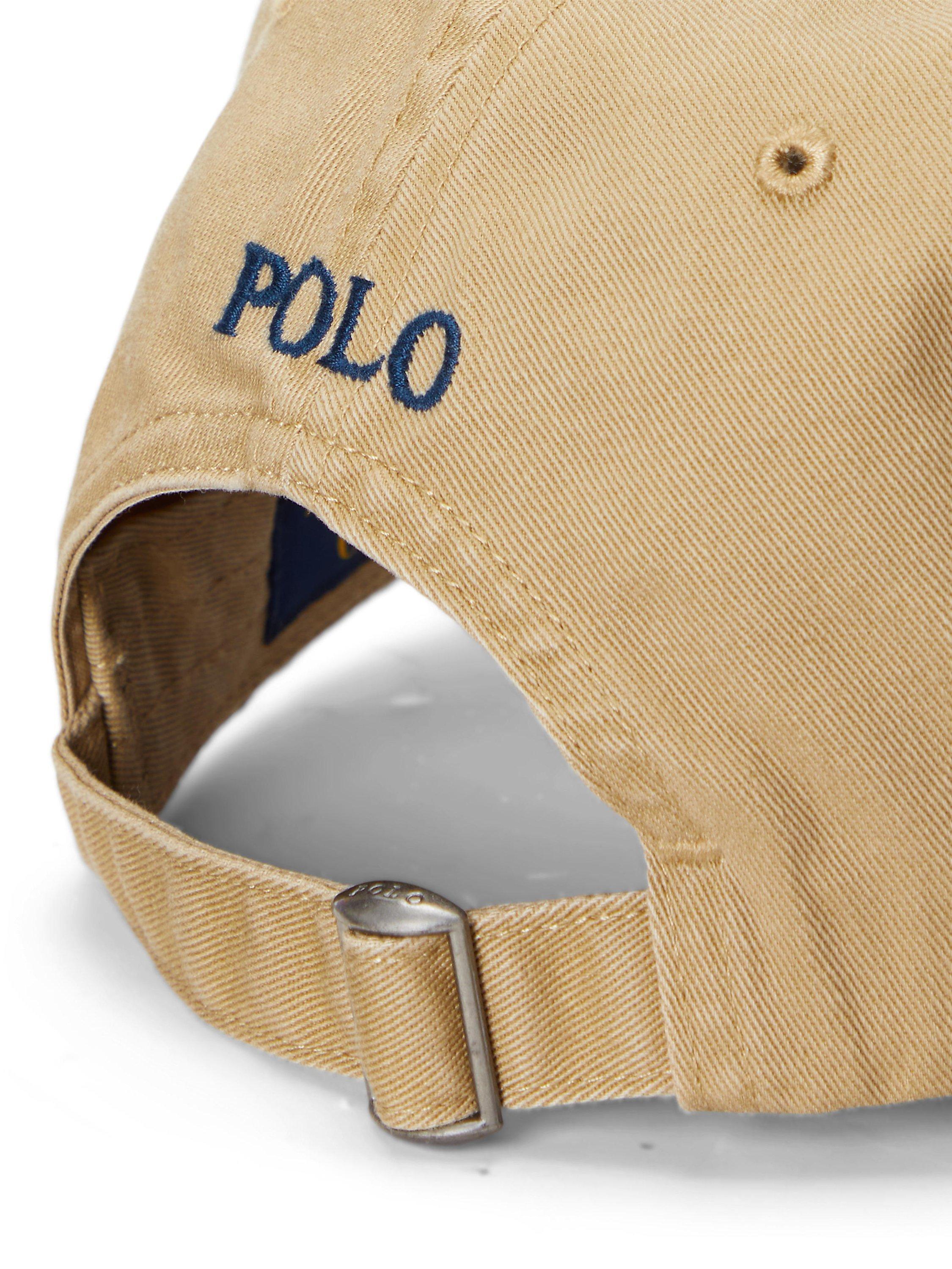 Product image 3 of 3, which shows Polo Ralph Lauren Signature Pony Baseball Cap, Tan