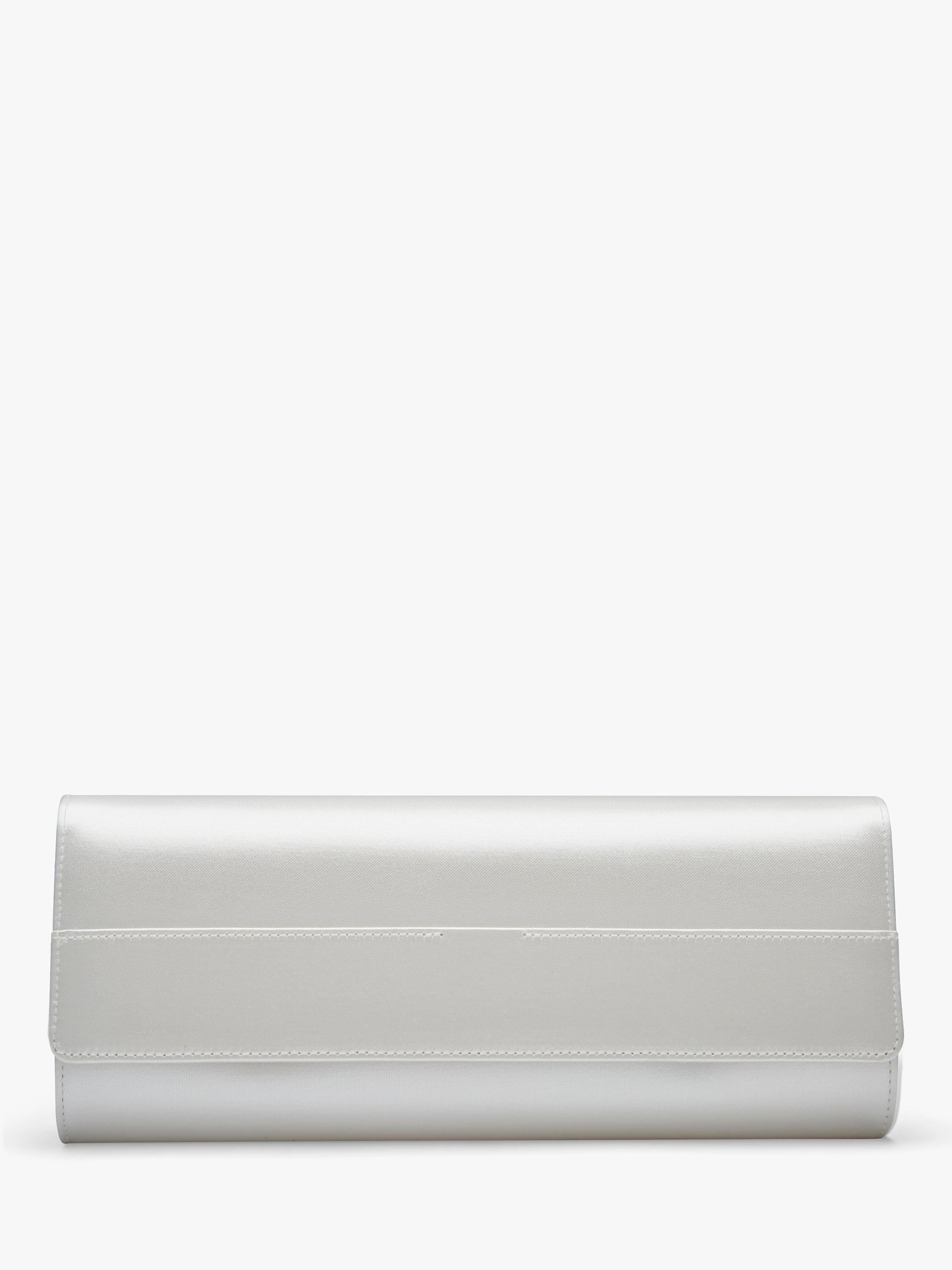 Rainbow Club Greta Satin Clutch Bag, Ivory