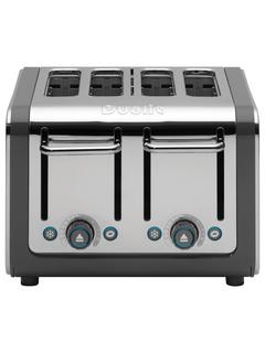 Dualit Architect 4-Slice Toaster, Polished Steel / Grey