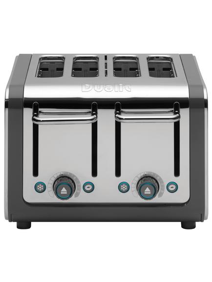Dualit Architect 4 Slice Toaster, Polished Steel / Grey
