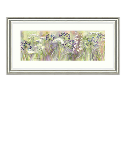 John Lewis Catherine Stephenson 'Agapanthus Grasses' Framed Print, 55 x 110cm, 