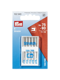 Prym Stretch Sewing Machine Needles, 130/705 75-90, Pack of 5