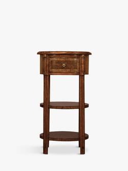 John Lewis Hemingway Tall Round Side Table, Dark Stain
