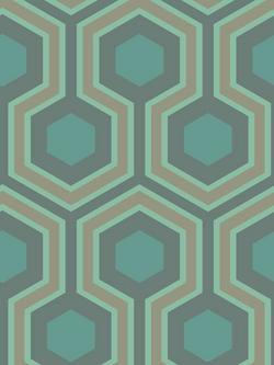 Cole & Son Hicks' Grand Wallpaper, Blue, 95/6035, Green