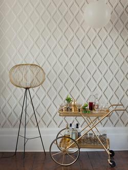 Cole & Son Pompeian Wallpaper - view 2, Linen/Gold, 95/11059