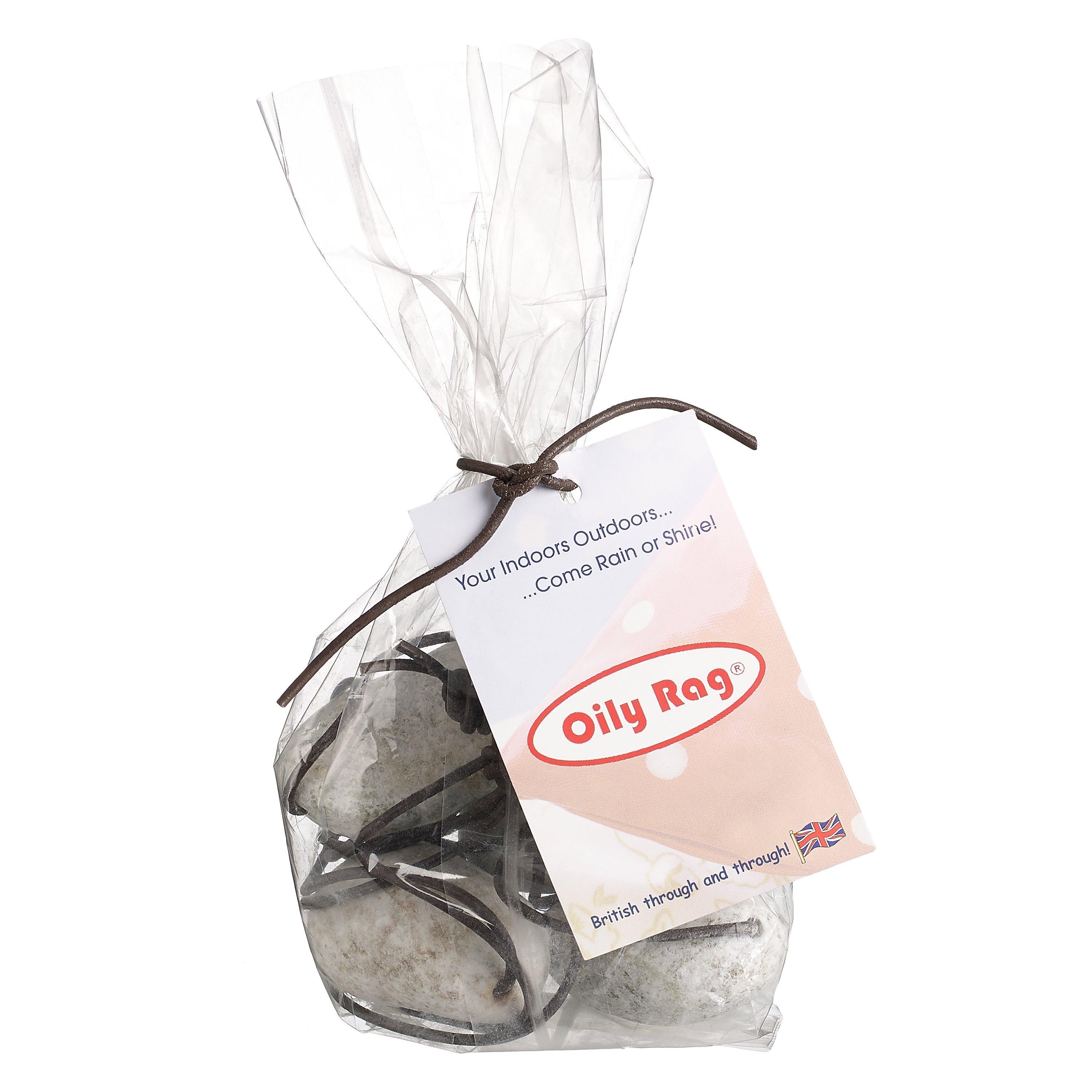 Oily Rag Pebble Tablecloth Weights, Set of 4