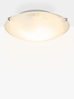 John Lewis Conrad Flush Ceiling Light - view 2, Metallics