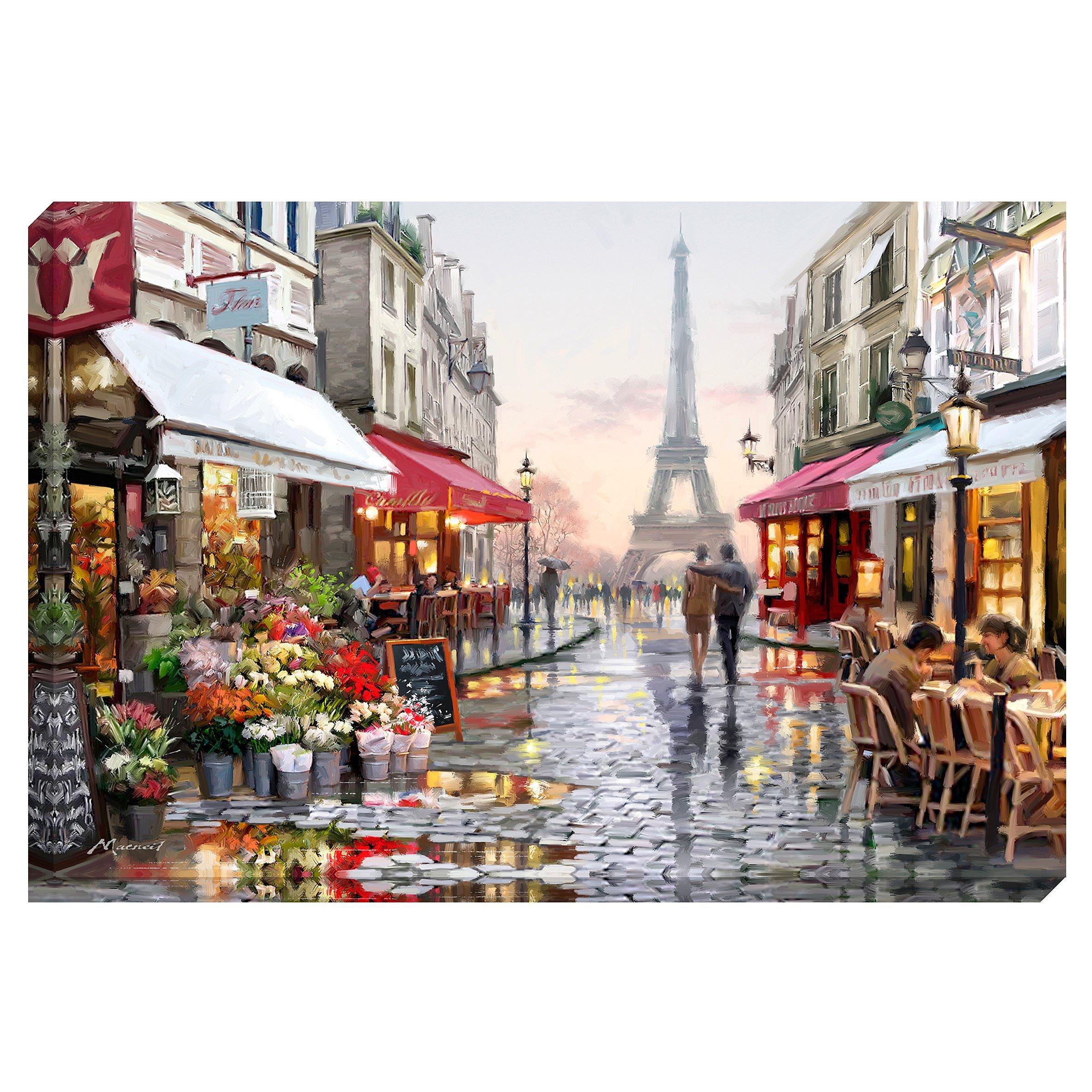 Richard Macneil - Paris Flower Shop Print on Canvas, 70 x 100cm