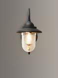 John Lewis Wickham Outdoor Wall Light, Black