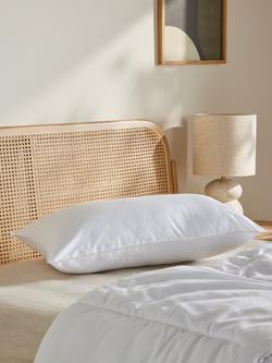 John Lewis Synthetic Soft Touch Washable Standard Pillow, Medium (3), White