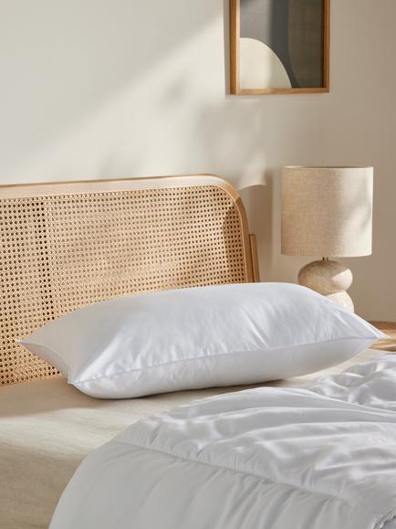 John Lewis Synthetic Soft Touch Washable Standard Pillow, Medium, White