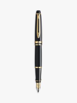 Waterman Expert Fountain Pen, Black/Gold