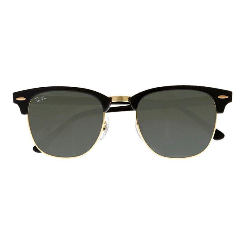 Product image 2 of 4, which shows Ray-Ban RB3016 Men's Classic Clubmaster Sunglasses, Ebony/Arista