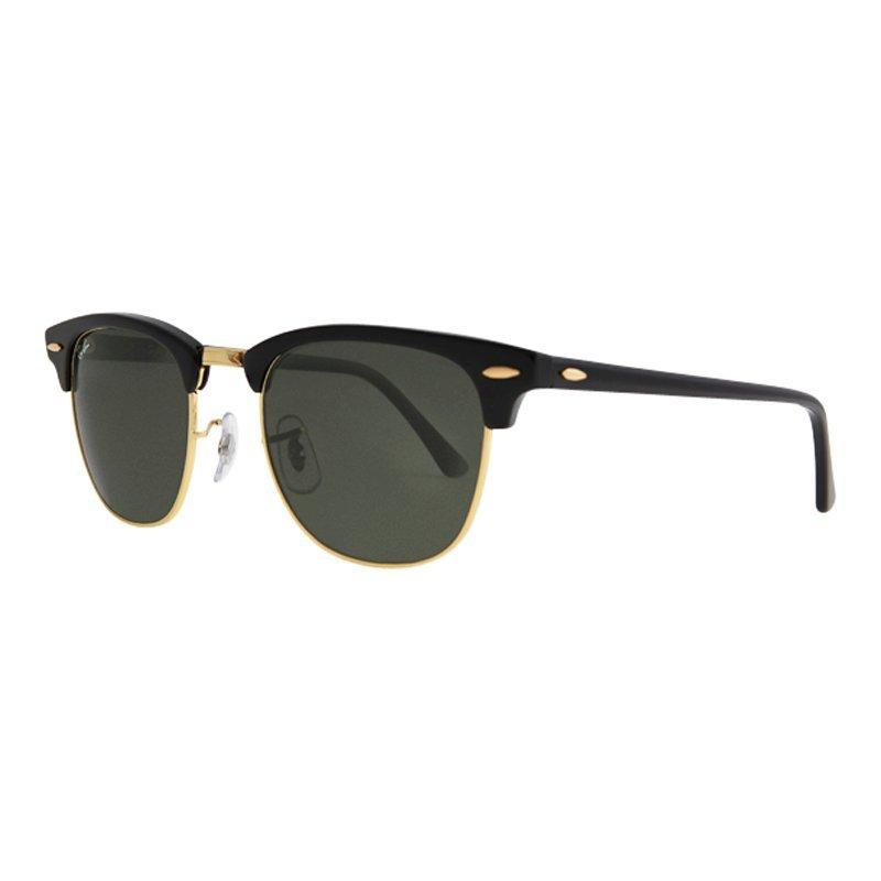 Ray-Ban RB3016 Unisex Classic Clubmaster Sunglasses, Ebony/Arista