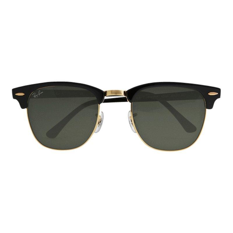 Ray-Ban RB3016 Unisex Classic Clubmaster Sunglasses, Ebony/Arista