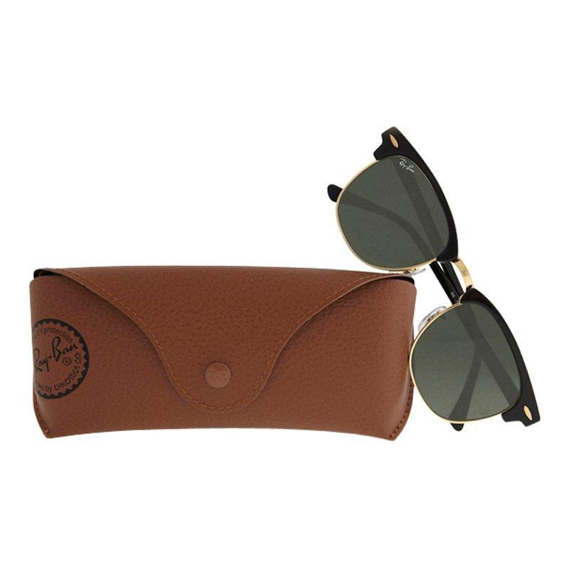 Product image 4 of 4, which shows Ray-Ban RB3016 Unisex Classic Clubmaster Sunglasses, Ebony/Arista