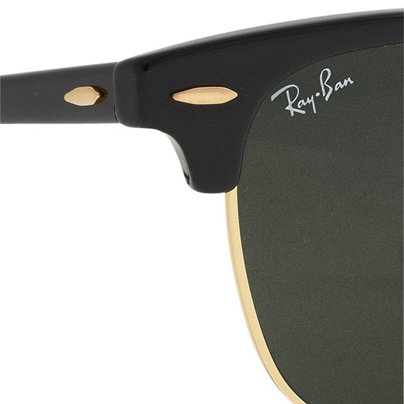 Ray-Ban RB3016 Unisex Classic Clubmaster Sunglasses, Ebony/Arista