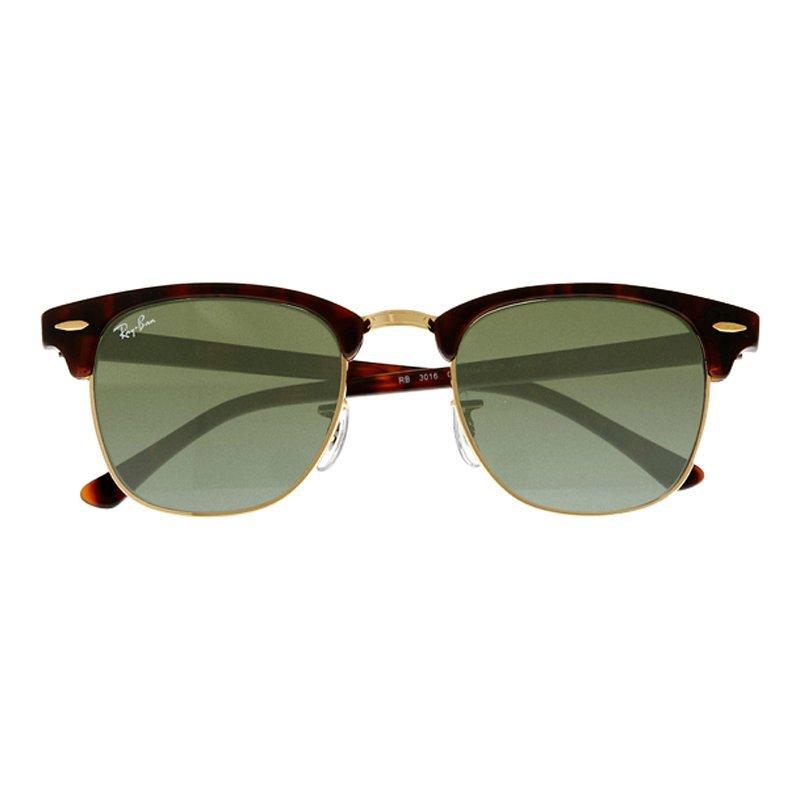 Ray-Ban RB3016 Men's Classic Clubmaster Sunglasses, Mock Tortoise