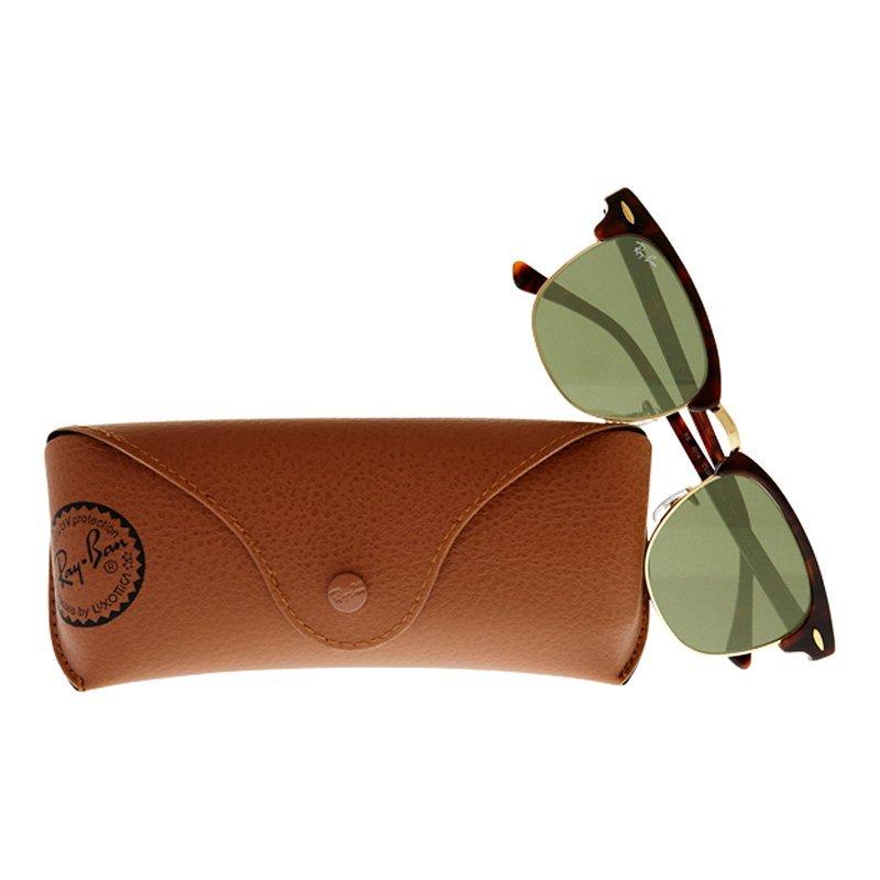 Ray-Ban RB3016 Men's Classic Clubmaster Sunglasses, Mock Tortoise