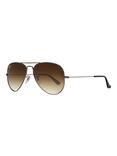 Ray-Ban RB3025 Iconic Aviator Sunglasses, Gunmetal/Dark Brown