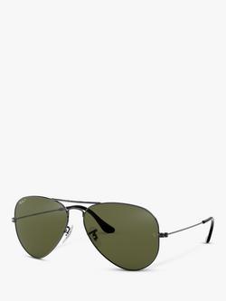 Ray-Ban RB3025 Iconic Aviator Sunglasses, Gunmetal