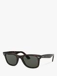 Ray-Ban RB2140 Original Wayfarer Polarised Sunglasses, Tortoise