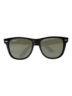 Ray-Ban RB2140 Large Polarised Original Wayfarer Sunglasses, Black - view 2, Black