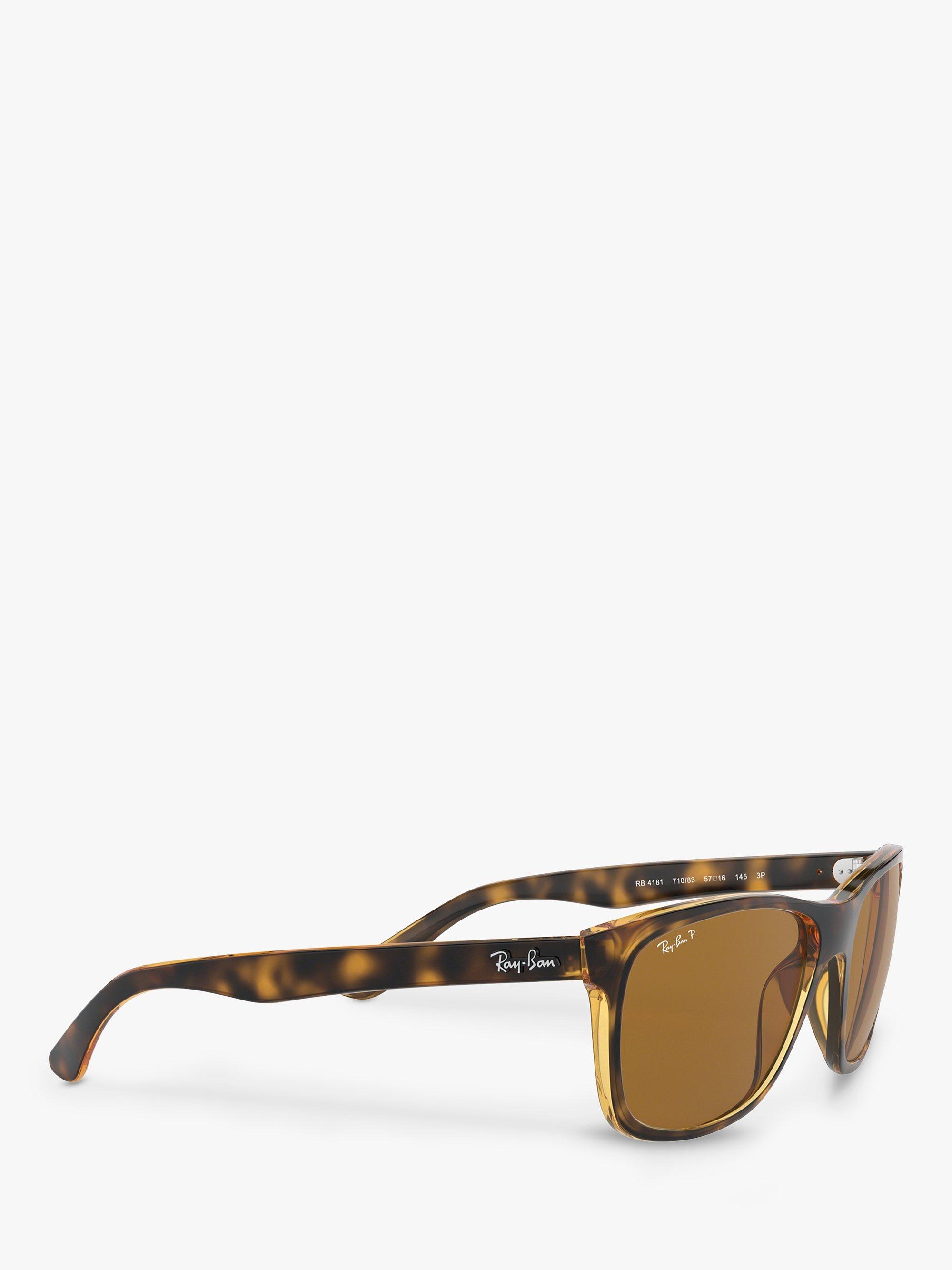 Product image 11 of 11, which shows Ray-Ban RB4181 Sunglasses, Havana Brown