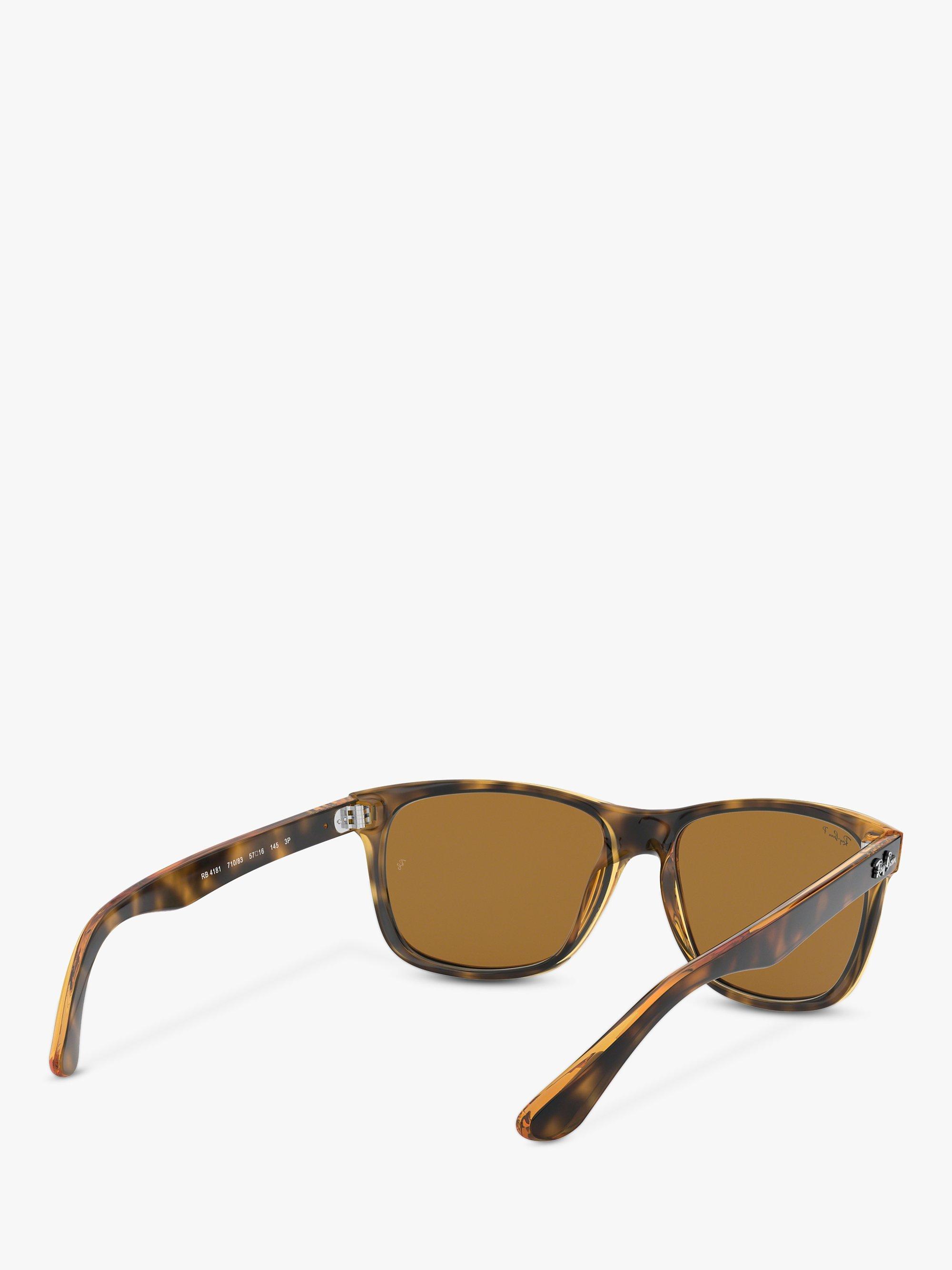 Product image 8 of 11, which shows Ray-Ban RB4181 Sunglasses, Havana Brown