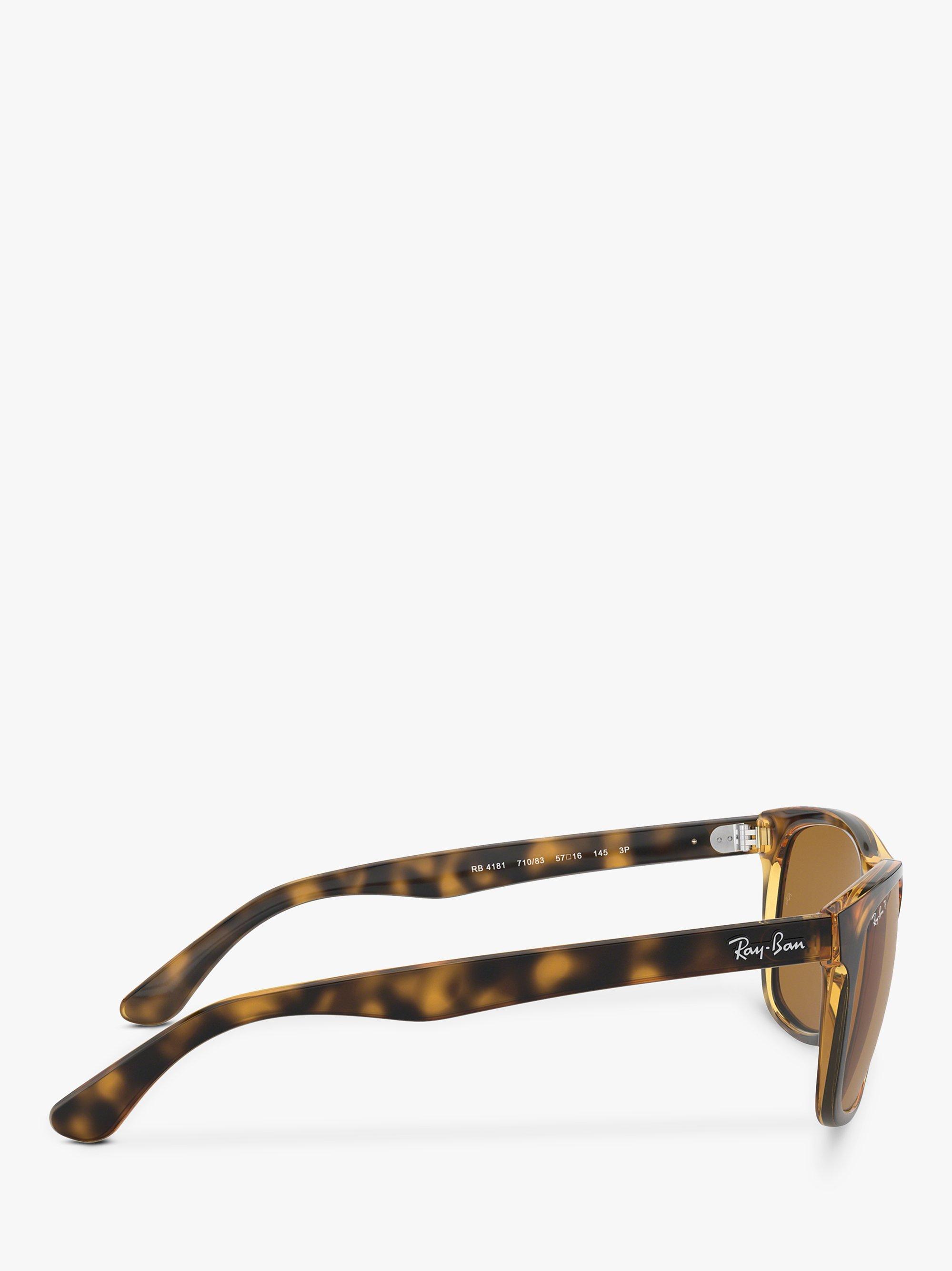 Product image 10 of 11, which shows Ray-Ban RB4181 Sunglasses, Havana Brown