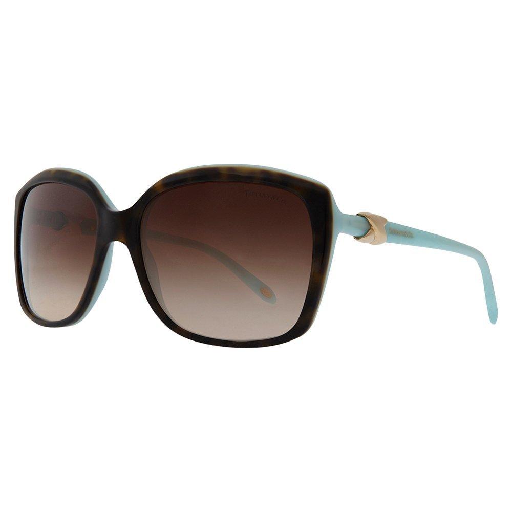 Tiffany & Co TF4076 Oversized Square Sunglasses, Havana / Blue