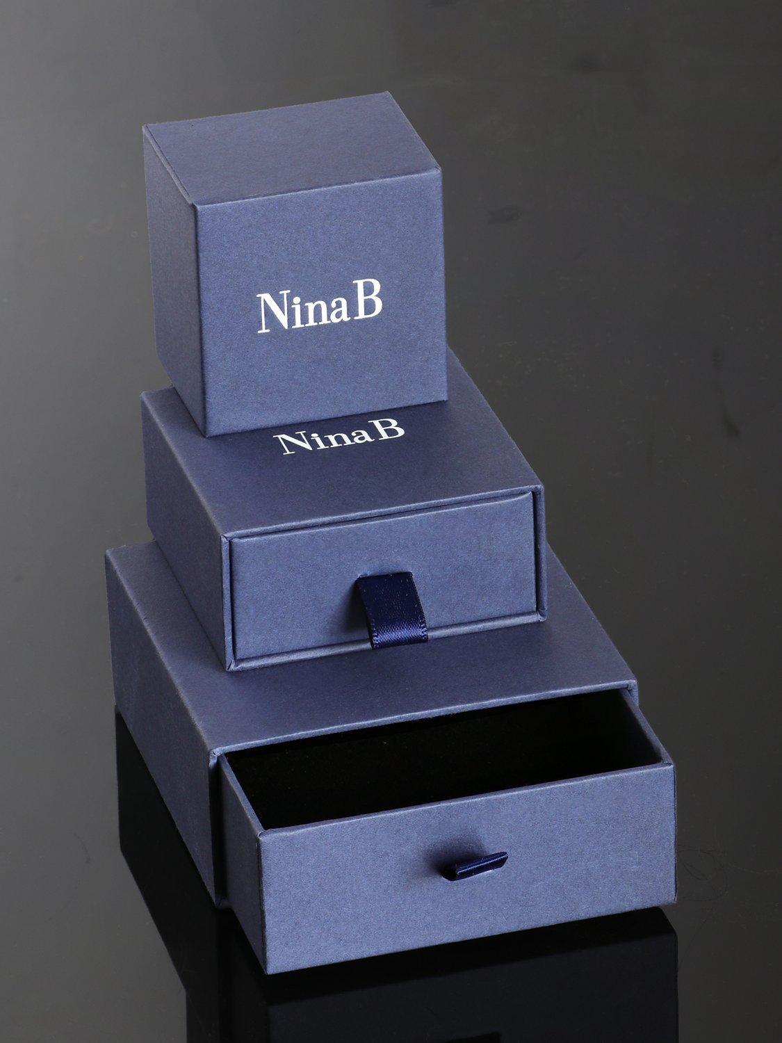 Product image 4 of 4, which shows Nina B Sterling Silver and Gold Plated Five Petal Flower Pendant