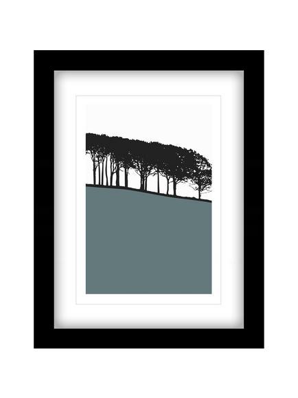 John Lewis Jacky Al-Samarraie Guiseley Framed Print, 44 x 34cm, Blue