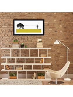 John Lewis Jacky Al-SamarraieYeadon Framed Print, 44 x 84cm - view 2, Yellow
