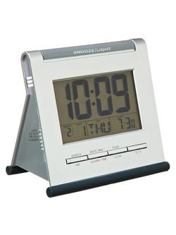 Acctim Apex Smartlite® LCD Digital Alarm Clock, Silver - view 2, Silver