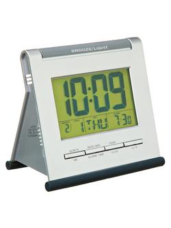 Acctim Apex Smartlite® LCD Digital Alarm Clock, Silver, Silver