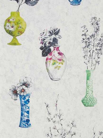 Designers Guild Celeste Digital Print Wallpaper, Porcelain, P611/01