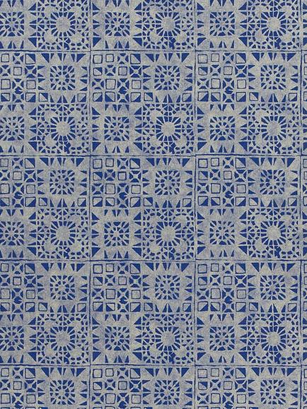 Designers Guild Serego Vinyl Wallpaper, Cobalt, P605/09