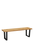 John Lewis Calia 3-Seater Dining Bench, Solid Oak