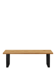 John Lewis Calia 3-Seater Dining Bench, Solid Oak