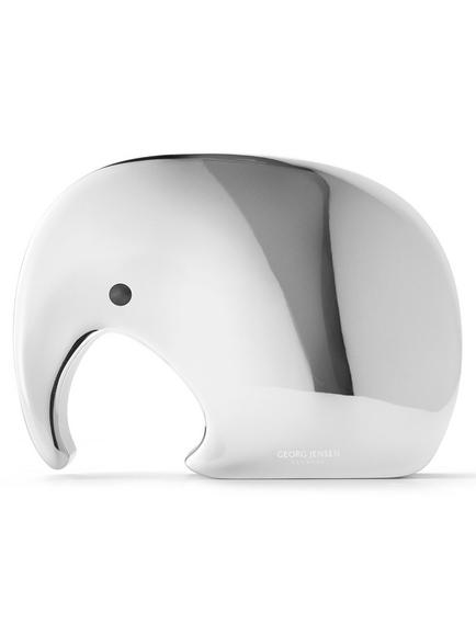 Georg Jensen Miniphant Stainless Steel Money Box - view 2, Silver