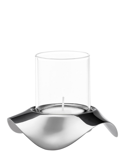 Robert Welch Drift Tealight Holder, Silver, Silver