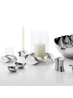 Robert Welch Drift Tealight Holder, Silver - view 2, Silver