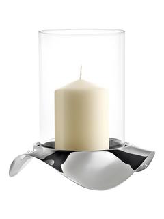 Robert Welch Drift Hurricane Lamp, H23cm, Silver