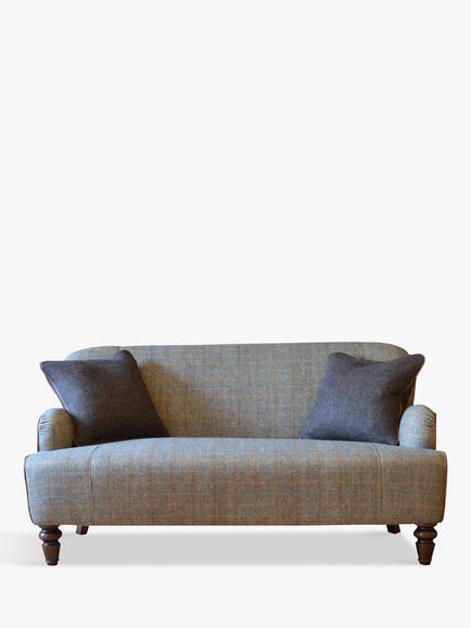 Tetrad Lewis Petite 2 Seater Sofa, Harris Tweed Bracken Herringbone, Bracken / Tan